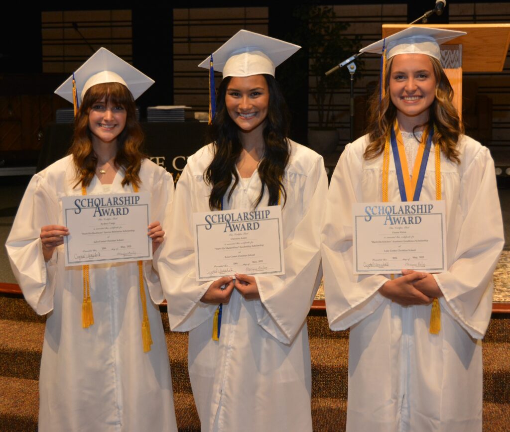 HRM Enterprises’ Scholarships awarded to: Hartville Hardware Service Ministries Scholarship - Sydney Varga, Hartville MarketPlace Leadership Scholarship - Christina Luton, Hartville Kitchen Academic Excellence Scholarship - Emma Weise