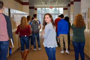 DSC_0459 Students Walking Down a Hallway